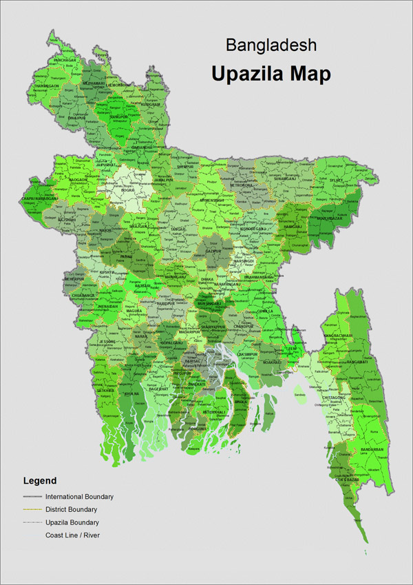 Full administrative map of Bangladesh. Bangladesh full administrative map.