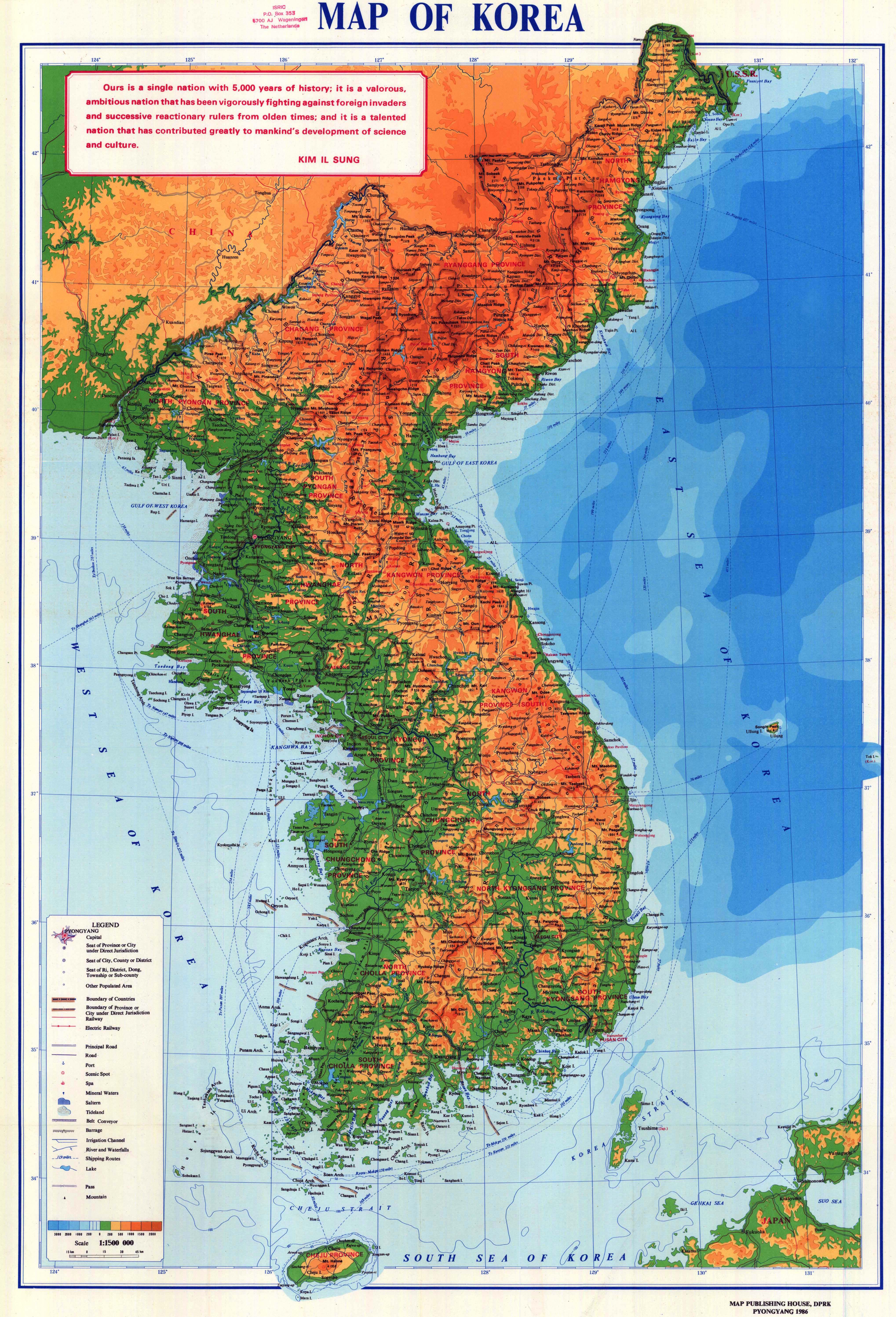 korean peninsula world map
