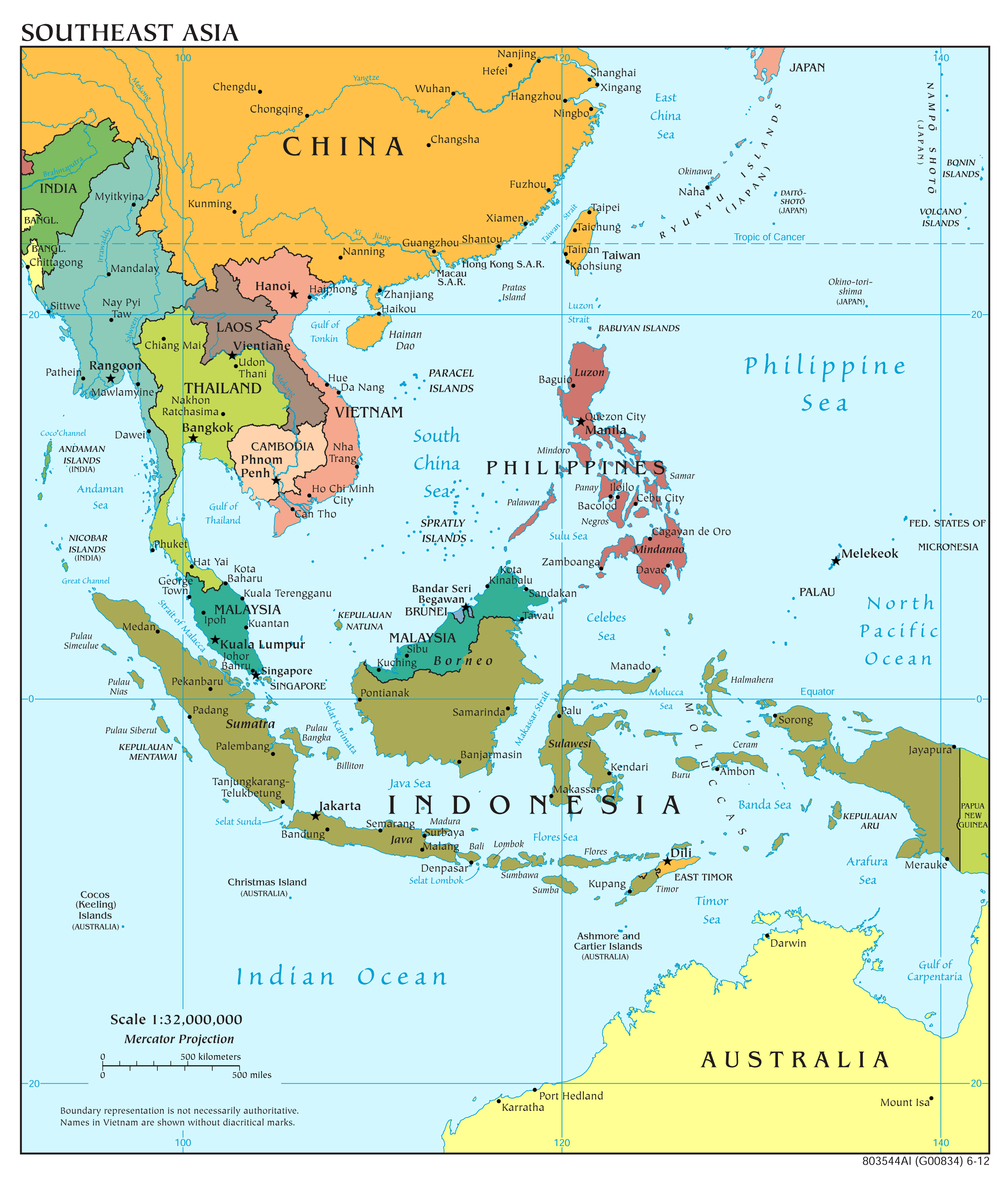 Southeast Asia Map Labeled Map Of Southeast Asia Region Maps Of Asia Regional Southeast