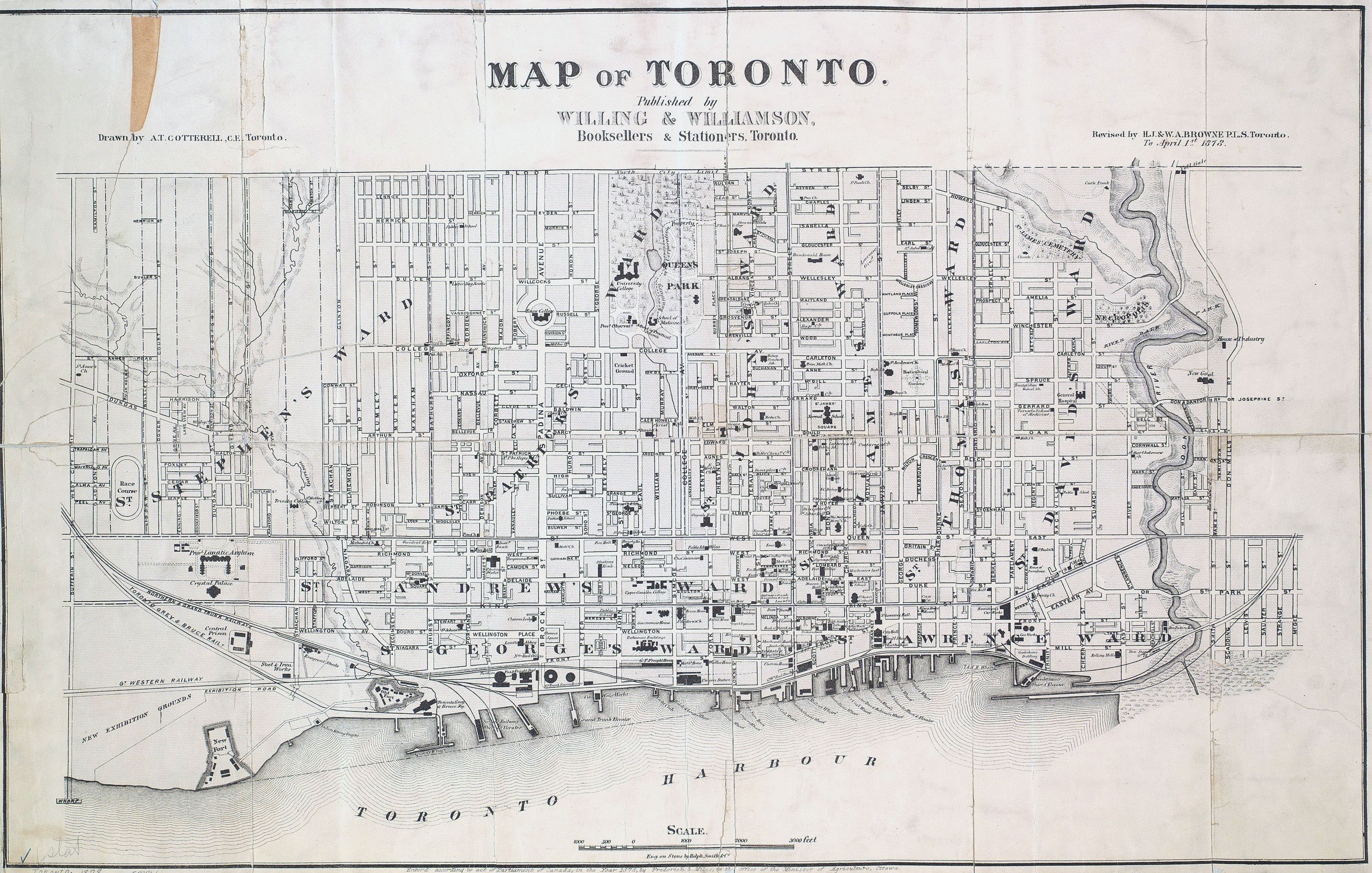 Large Detailed Old Road Map Of Toronto City Vidiani Maps Sexiz Pix