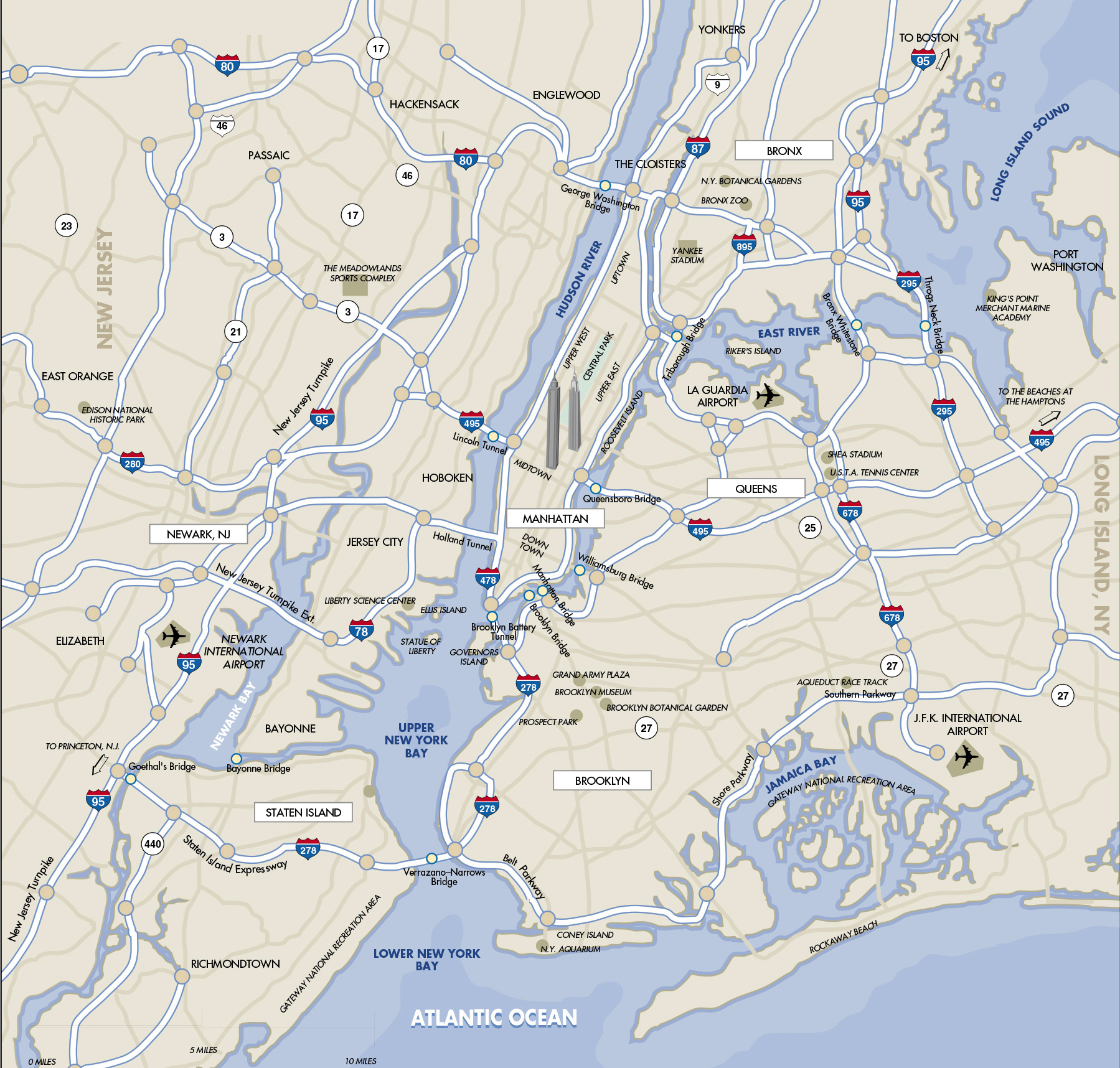 map new york city airports