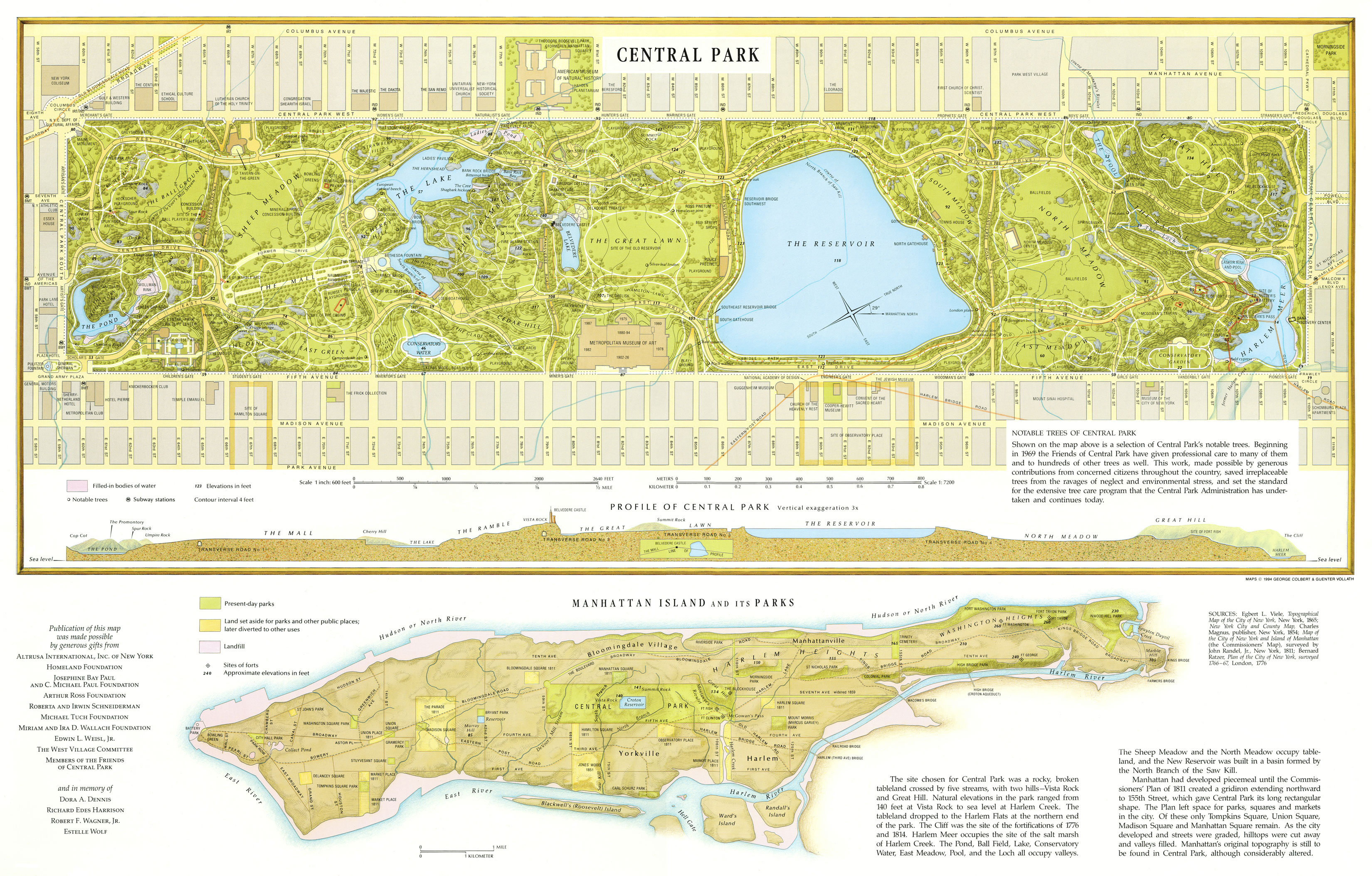 detailed central park map