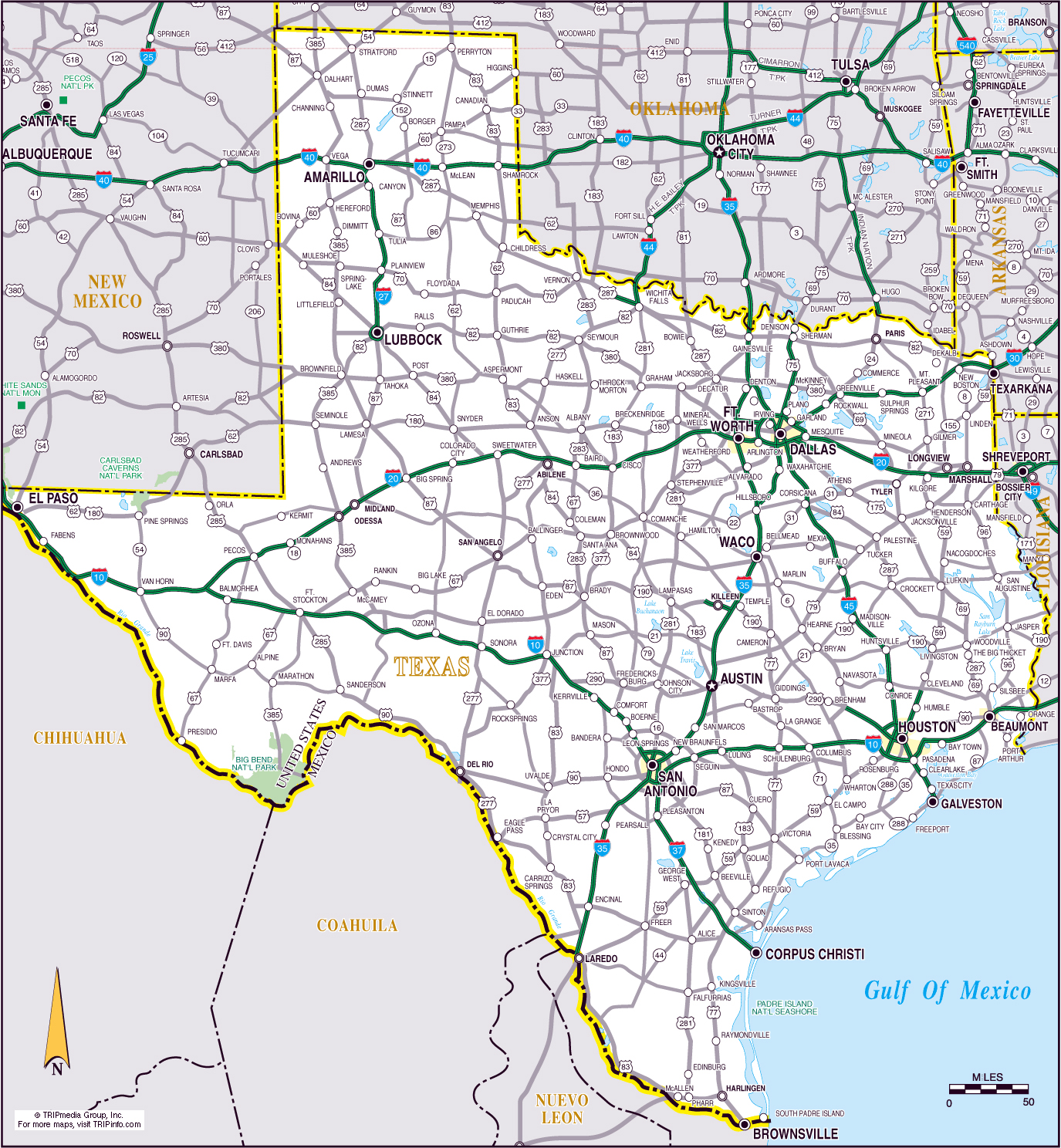 Road Map Of Texas With Cities Free Texas Highway Map Printable Maps