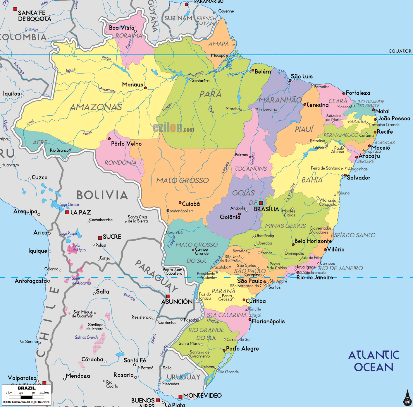 Brazil (BRA): Administrative Boundaries (as of 06 October 2020)